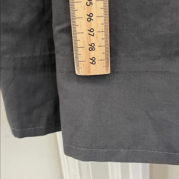 Haider Ackermann Silk Linen Blend  Trench Coat Charcoal Grey - XL - Picture 7 of 10